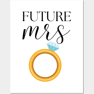 FUTURE MRS BRIDAL SHOWER FUNNY DESIGN Posters and Art